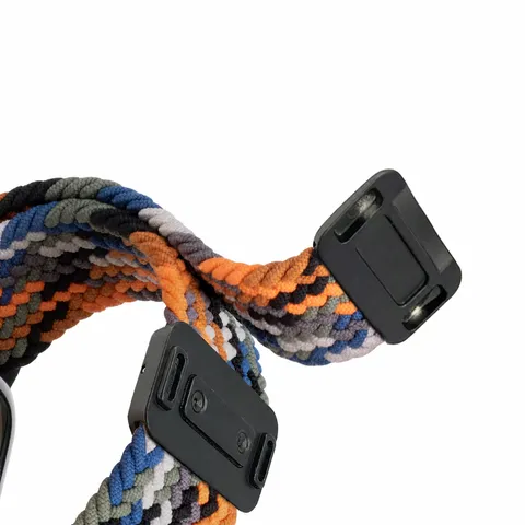 Nylon Gevlochten Magnetische Gesp Horlogeband Voor Smartwatch Zachte Geweven Vervangende Band