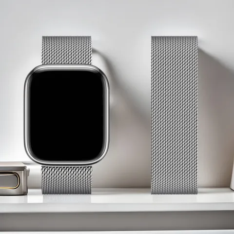 Stainless Steel Milanese Loop Watch Band Magnetic Mesh Strap Replacement For Smart Watch