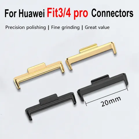 Stainless Steel Watch Band Connector Metal Lugs Adapter For Huawei Watch Fit Replacement Accessories