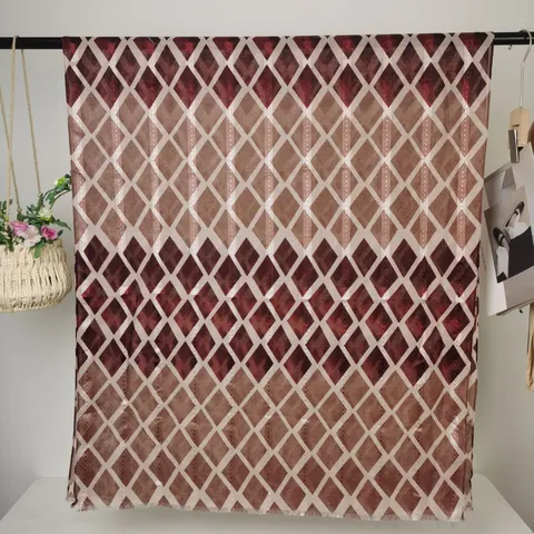 Dames Lange Sjaal Geometrisch Diamant Patchwork Bedrukt Polyester Omslagdoek Veelzijdig Elegant Dagelijks