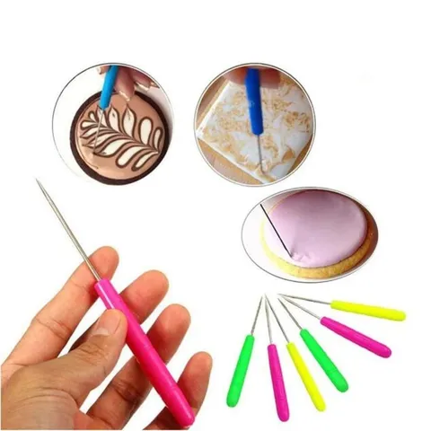 Fondant Cookie Icing Scribe Needle Stainless Steel Sugar Cookie Decorating Tool Air Release Needle Baking Tool
