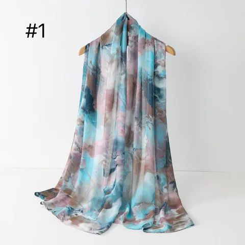 Vrouwen Lichte Verloop Bedrukte Sjaal Lange Omslagdoek Viscose Rayon Mode Hoofddeksel Zachte Neksjaal