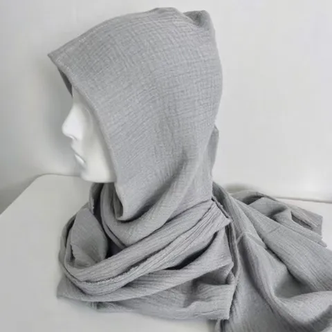 Unisex Winter Warm Met Capuchon Sjaal Katoen Linnen Doek Vintage Effen Kleur Multifunctionele Nekwarmer Buiten Mode Cape