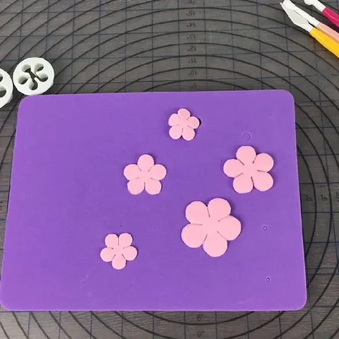 DIY Καλούπι Διακόσμησης Κέικ Fondant Λουλούδι Σχήμα Σφουγγάρι Pad Ορθογώνιο Ζάχαρη Χειροτεχνία Μοντελοποίηση Mat Εργαλείο Ζαχαροπλαστικής