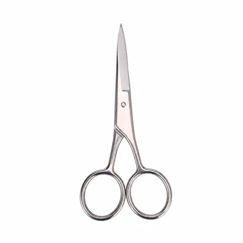 Ciseaux à Barbe en Acier Inoxydable pour Hommes Outil de Soin des Poils du Visage Rasage Professionnel Petits Ciseaux à Sourcils Affûtés