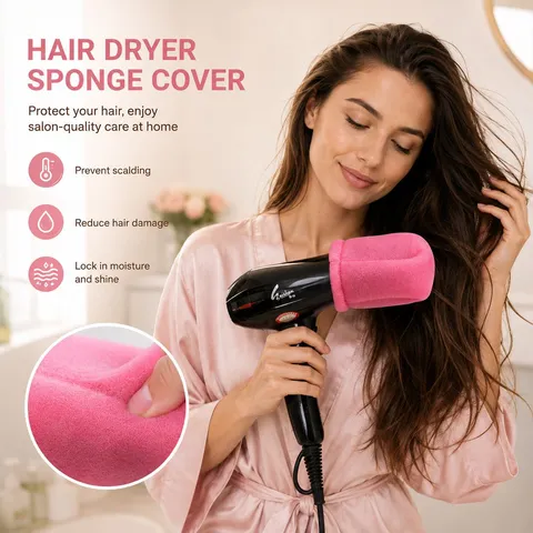 Spons Haardroger Diffusor Mondstuk Zachte Lichtgewicht Hittebestendige Sok Voor Krullend Golvend Styling Haarverzorging