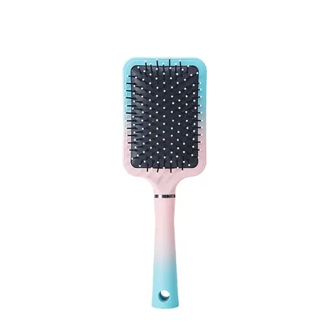 Spazzola Per Capelli Massaggiante A Cuscino D Aria Sfumato Macaron Pettine Districante Antistatico Base In Morbida Gomma Setole In Nylon Cura Della Testa Per Casa