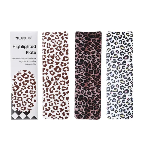Leopard Print Highlighting Board For Hair Salon Professional Dyeing Highlight Tool Lightweight Balayage Paddle Hairdresser Barber Tool