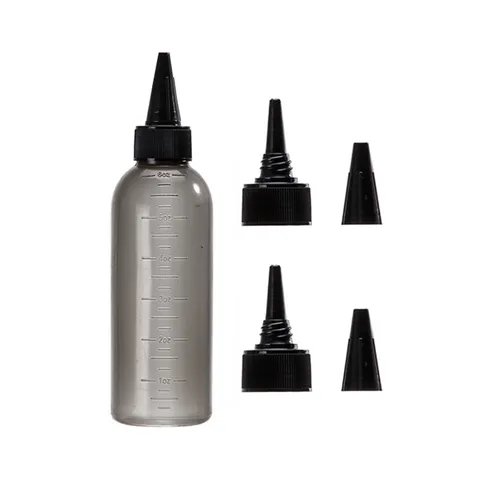 Botella de Tinte de Cabello Profesional Botella Aplicadora de Aceite para Cuidado Capilar Con Boquilla de Peine Juego de Herramientas de Peinado de Raíz de Plástico