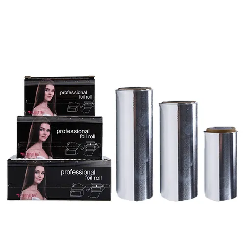 Professional Hair Salon Thickened Tin Foil Roll Portable Cutting Box Hairdressing Perm Foil And Nail Art Removal Tool