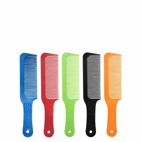 Professional Hair Cutting Comb Anti-Static Wavy Tooth Barber Flat Top Hair Styling Comb ABS Plastic Salon Hairdressing Tool