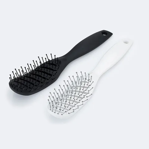 Curved Vent Hair Brush For Men Women Detangling Nine Row Wide Tooth Comb Anti-Static Scalp Massage Styling Hairbrush Tool
