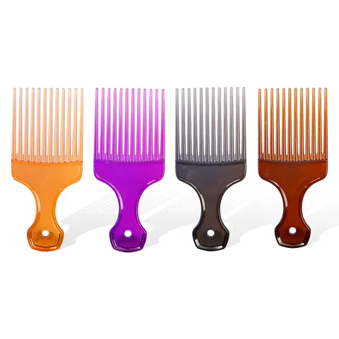 Professioneller Retro Öl Haarstyling Kamm Transparenter Grobzinkiger Kamm Für Herren Friseur Salon ABS Friseur Werkzeug
