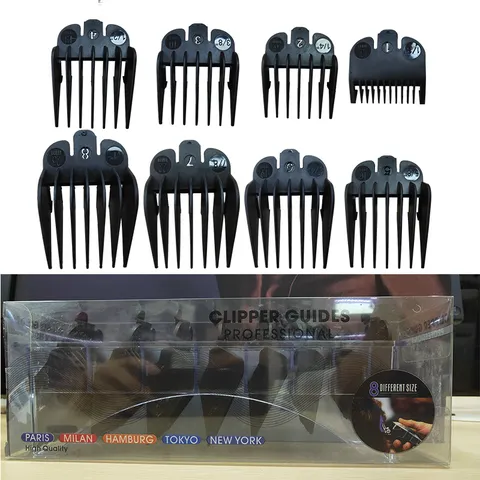 Professional Hair Clipper Guides Combs Plastic Universal Limit Comb Set Haircutting Barber Accessories