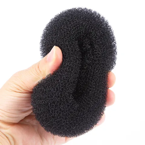 Accessoire Chignon Donut en Maille de Nylon pour Femmes Filles Outil de Coiffure Élégant Faiseur de Chignon Flexible en Maille