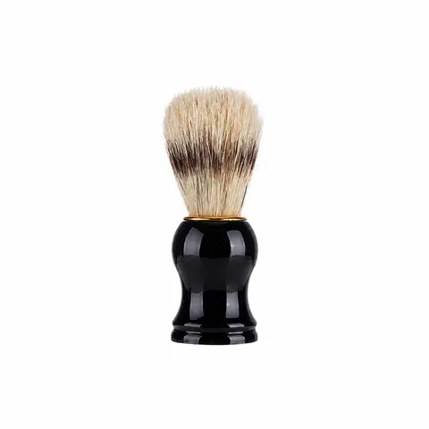 Blaireau de Rasage Professionnel pour Hommes Avec Poils de Sanglier Naturels et Manche en Résine ABS pour Soin de la Barbe