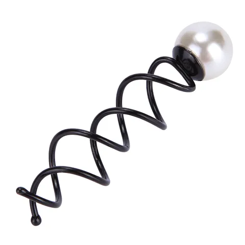 Outil d'Accessoires de Cheveux de Pince Spirale de Perle Artificielle d'Anneau de Cheveux d'Éponge de Fabricant de Chignon de Coiffure pour Femmes