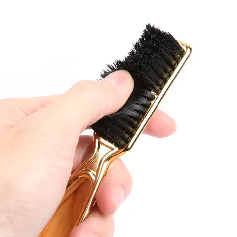 Pennello da Collo Barbiere Vintage Impugnatura Galvanica Pulizia Capelli Strumento Styling per Uomo Parrucchiere