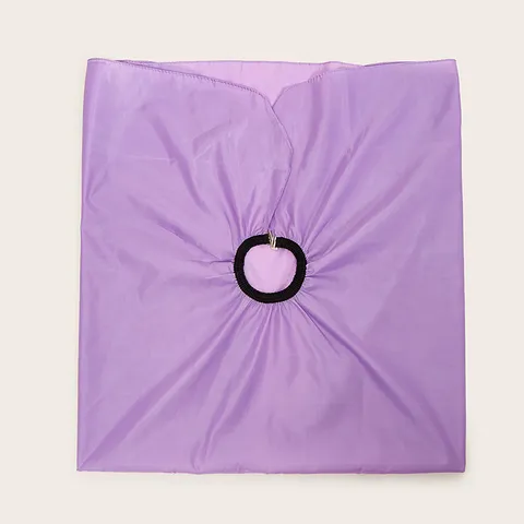 Mantella Professionale da Barbiere Impermeabile in Poliestere Mantella per Taglio Capelli per Salone Casa Camice Viola per Parrucchiere con Fibbia Regolabile