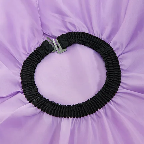 Mantella Professionale da Barbiere Impermeabile in Poliestere Mantella per Taglio Capelli per Salone Casa Camice Viola per Parrucchiere con Fibbia Regolabile