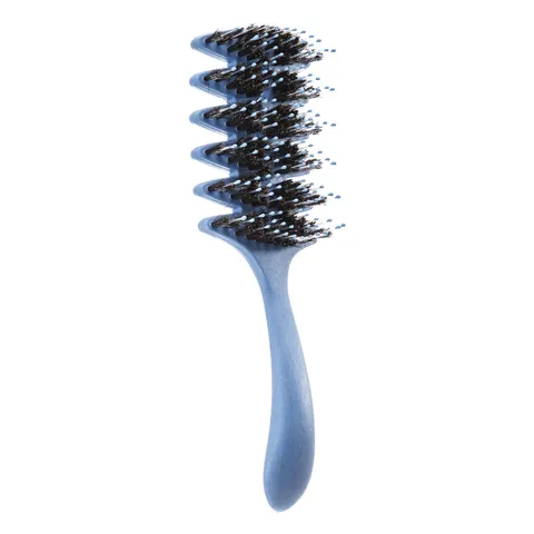 Brosse à Cheveux Démêlante Creuse en Forme de Feuille Antistatique Massage du Cuir Chevelu Peigne de Coiffage pour Cheveux Bouclés Mouillés Secs
