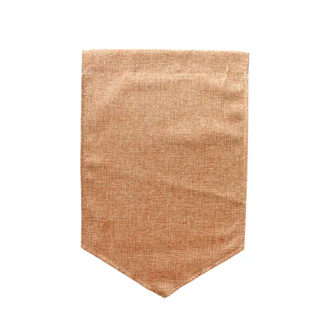 Solid Color Faux Linen Double Sided Garden Flag Minimalist Blank Yard Banner Outdoor Courtyard Villa Decorative Flag