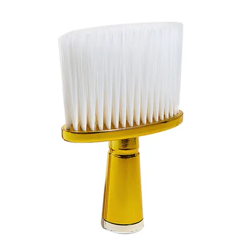 Professionelle Nackenhaarbürste Nylon Weiche Haarfegbürste Friseur Stylist Reinigungswerkzeuge Mit Galvanisiertem Griff