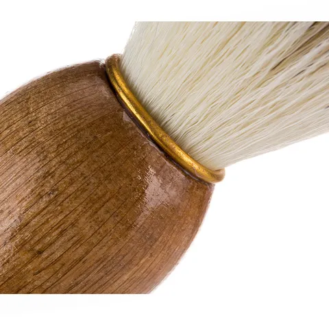 Blaireau de Rasage Professionnel Avec Poignée en Bois de Lotus Soies en Nylon Outil de Mousse à Raser Minimaliste pour Homme Maison
