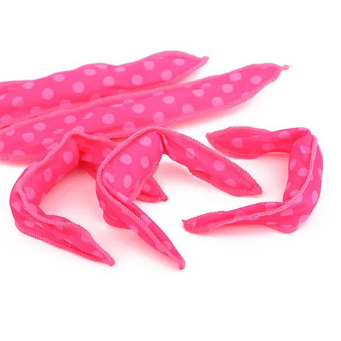 Sponge Heatless Hair Rollers No Heat Sleeping Hair Curlers Soft Foam Ribbon Polka Dot Striped Leopard Print Hair Styling Tools For Women
