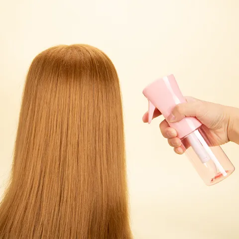 Bottiglia Spray Continua ad Alta Pressione in Plastica Spruzzatore a Nebbia Fine Bottiglia Vuota Ricaricabile per Acconciatura Disinfezione Bellezza