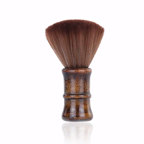 Professional Retro Men's Shaving Brush Wood Grain Handle Soft Nylon Bristles Manual Beard Foam Lathering Tool