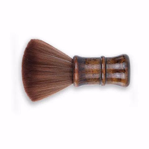 Professional Retro Men's Shaving Brush Wood Grain Handle Soft Nylon Bristles Manual Beard Foam Lathering Tool