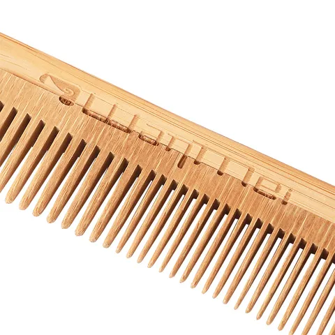 Peigne de Massage du Cuir Chevelu Professionnel en Bois de Nanmu Sans Manche Dents Denses Outil de Démêlage Pour Soins Quotidiens Femme