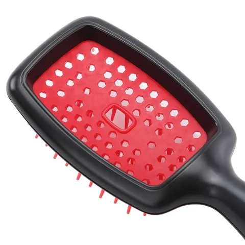 Spazzola per Capelli Svuotata Stile Janeke Districante Massaggio del Cuoio Capelluto Pettine a Paletta a Nido d'Ape Plastica per Donna Casa