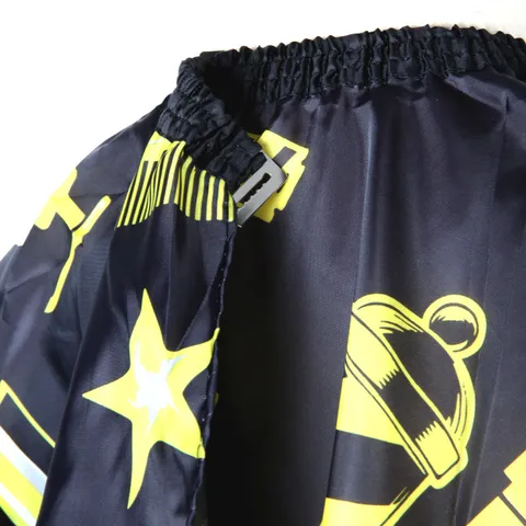 Professional Hair Cutting Cape Waterproof Polyester Pongee Barber Salon Gown Printed Scissors Pattern Hairdresser Styling Apron