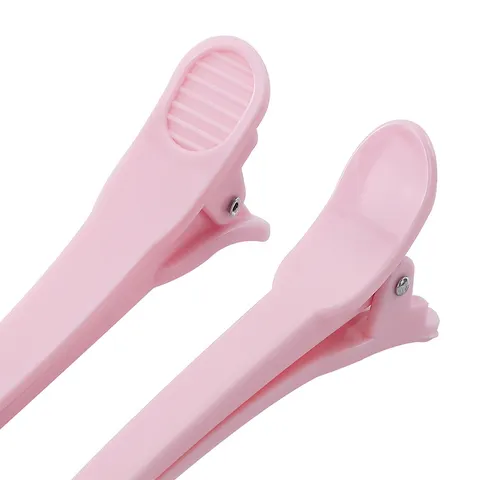 Professional Candy Color Hair Sectioning Clips Salon Styling Duckbill Clips Non Slip Plastic Metal Duckbill Barrette For Women Girls Everyday Styling
