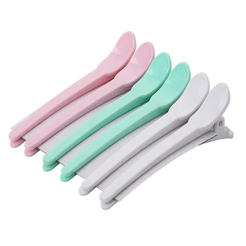 Professional Candy Color Hair Sectioning Clips Salon Styling Duckbill Clips Non Slip Plastic Metal Duckbill Barrette For Women Girls Everyday Styling