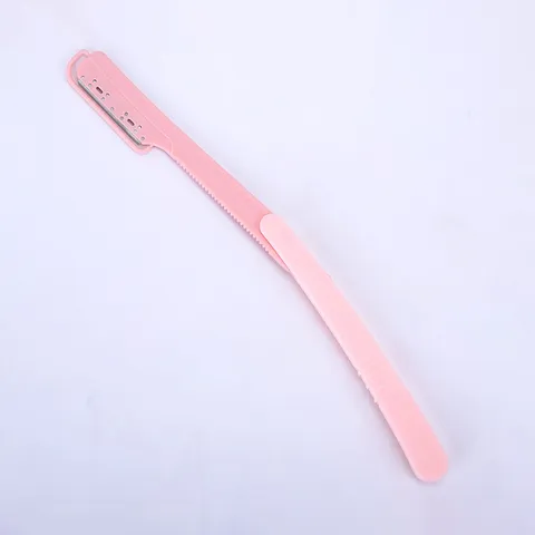 Foldable Manual Shaving Razor Eyebrow Trimmer Facial Hair Remover Portable Plastic Stainless Steel Razor For Barber Home Use
