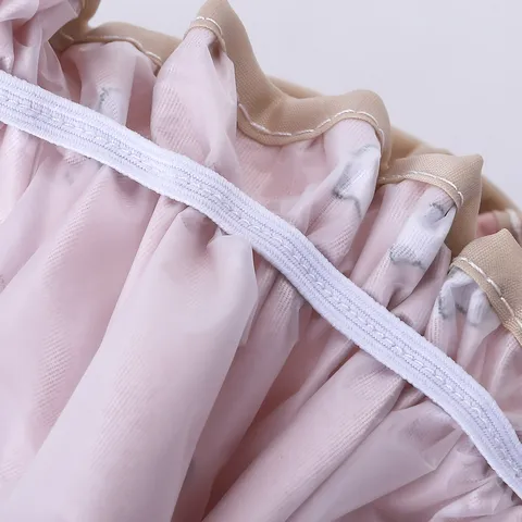 Cuffia da Doccia Impermeabile a Doppio Strato per Donna Raso PEVA Copertura per Capelli Riutilizzabile Protezione Elastica per Bagno