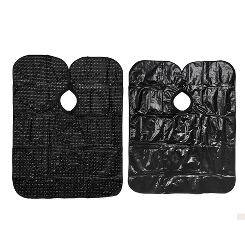 Professional Waterproof Hairdressing Cape For Adults Salon Hair Cutting Gown Breathable Black Barber Apron For Home Use