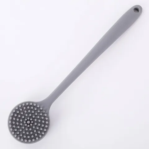 Long Handle Silicone Body Brush Soft Bristles Back Scrubber For Shower Massage Brush Exfoliating Skin Deep Cleaning Bath Tool