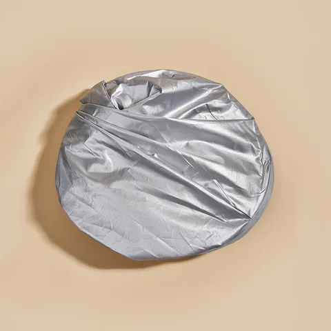 Mantella per Capelli Pieghevole in Poliestere Impermeabile Mantella da Barbiere per la Casa Salone Protezione per Parrucchiere Design ad Ombrello Argento per Adulti