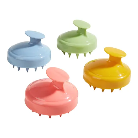 Brosse de Massage du Cuir Chevelu en Silicone Brosse de Lavage des Cheveux Manuelle Souple Peigne de Massage pour le Bain