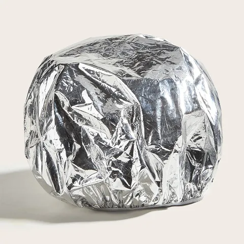 Gorro Térmico de Papel de Aluminio para Acondicionamiento de Cabello Tratamiento Coloración Salón Gorro de Ducha Elástico Desechable