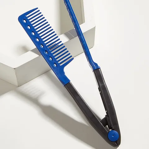 V Shaped Hair Comb Dual Use Volumizing Hair Brush Straightener Double Sided Styling Detangling Comb For Home Salon Haircare Styling Tools