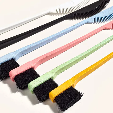 Cepillo para Bordes de Cabello de Doble Extremo Peine para Cejas Multiuso Herramienta de Peinado de Doble Cara Para Hogar