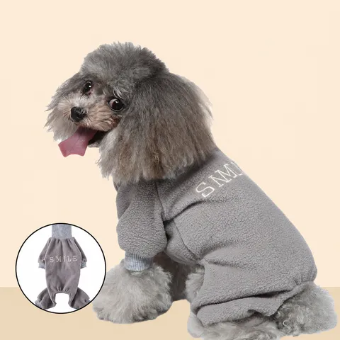 Χειμερινά Ζεστά Ρούχα Κατοικιδίων Σκύλων Polar Fleece Hoodie Τετράποδο Παλτό Καρό Ρούχα Σκύλων Μπουφάν