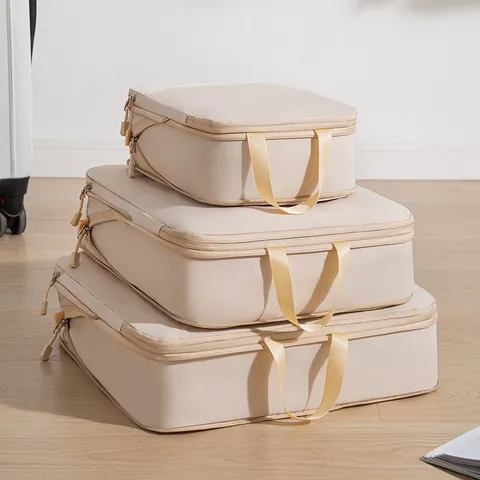 Reise Organizer Taschen Set Wasserdicht Gepäck Packwürfel Tragbare Kleidung Aufbewahrungstaschen Mit Kompression Reißverschluss