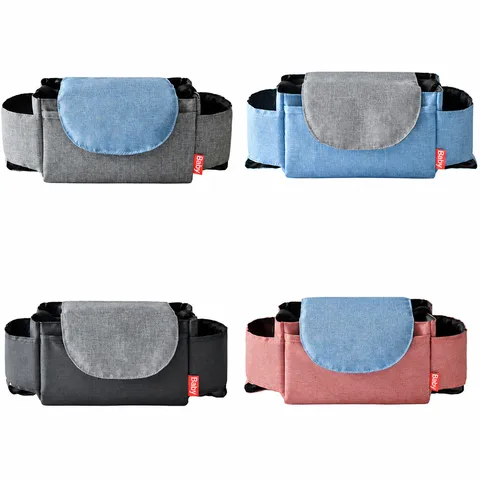 Multi-Functional Baby Stroller Organizer Bag Oxford Fabric Diaper Travel Storage Hanging Bag Multi-Pocket Stroller Accessories