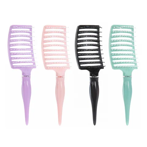 Curved Vent Hair Brush Detangling Massage Comb Wet And Dry Hair Styling Tool For Women Daily Hair Care